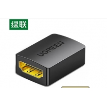 綠聯(lián)HDMI延長器轉(zhuǎn)接頭 母對母高清連接頭2.0版 HDMI線對接頭直通頭串聯(lián)延長線 黑色