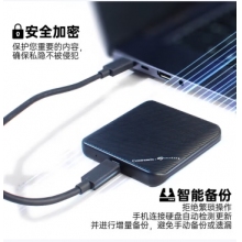 希捷CB500加密移動固態(tài)硬盤 黑色 1TB(USB-C線）)